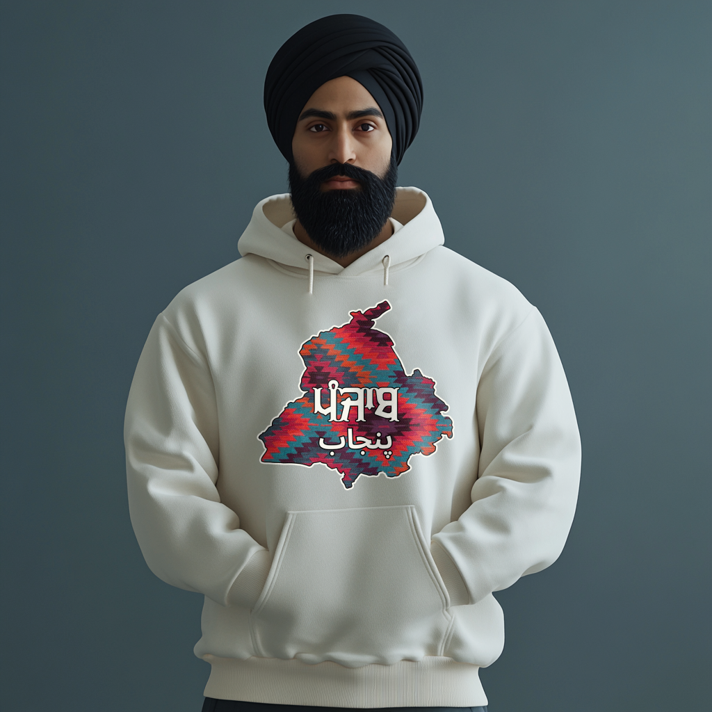 Punjab Phulkari Image Hoodie