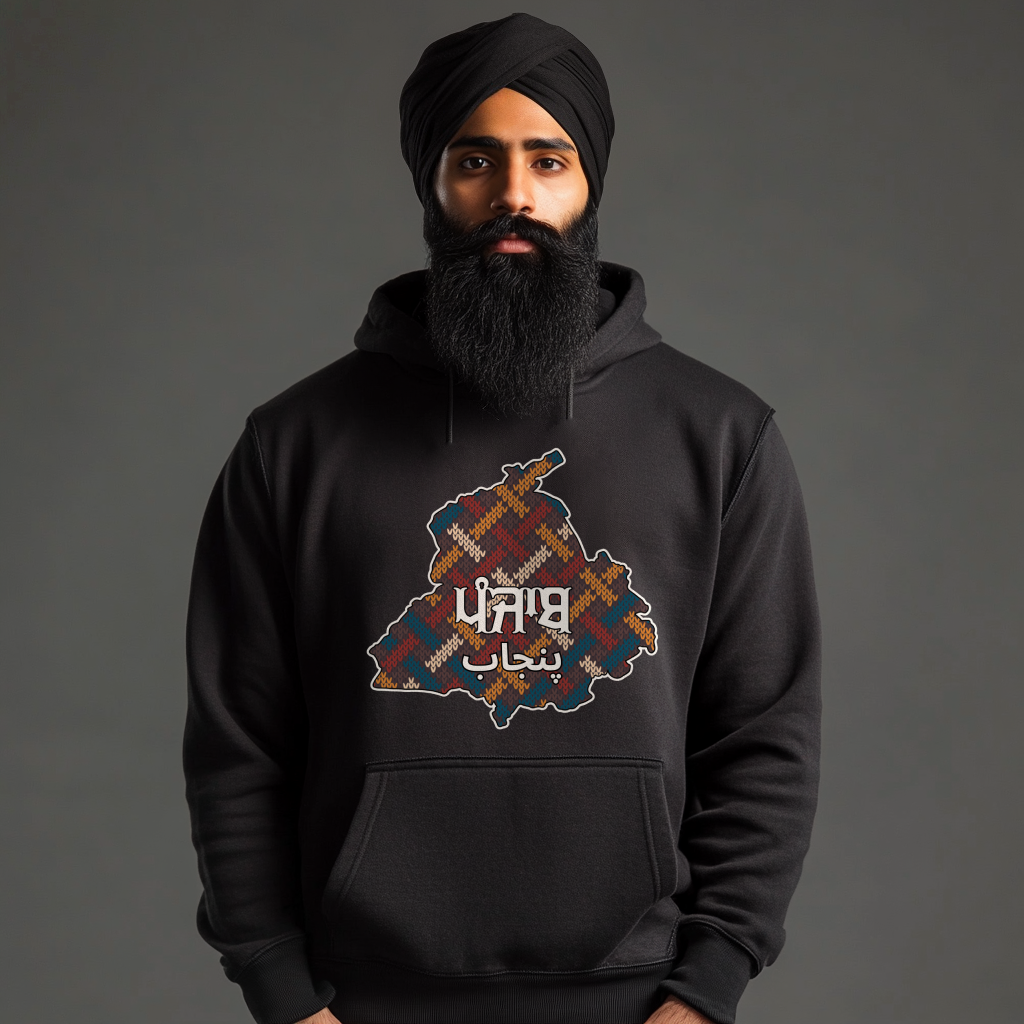 Punjab Stitched Image Hoodie
