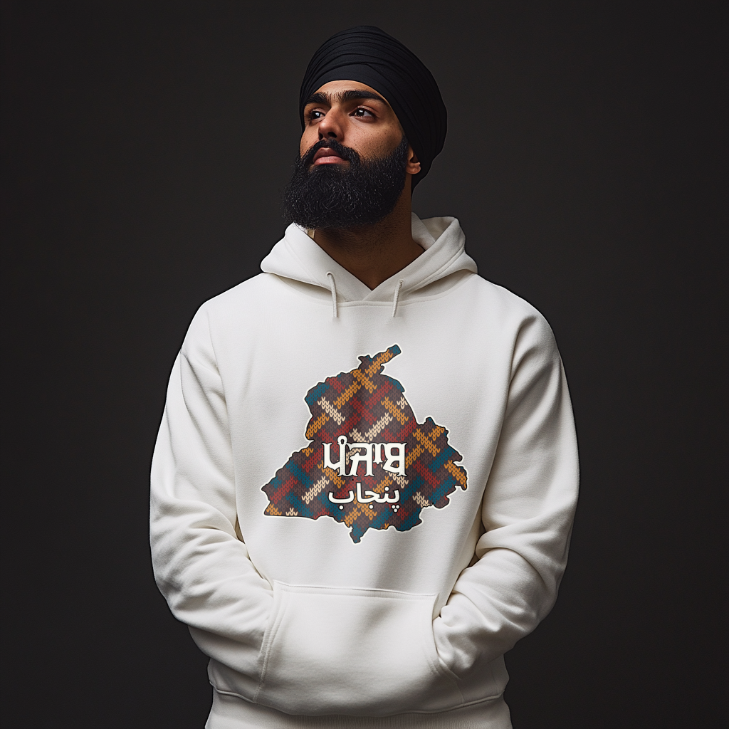 Punjab Stitched Image Hoodie