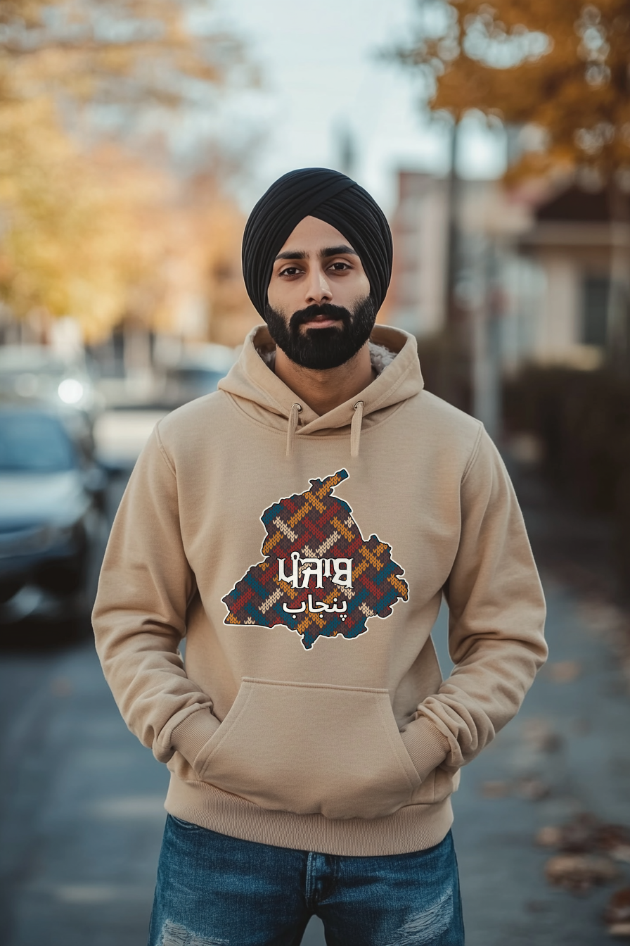 Punjab Stitched Image Hoodie
