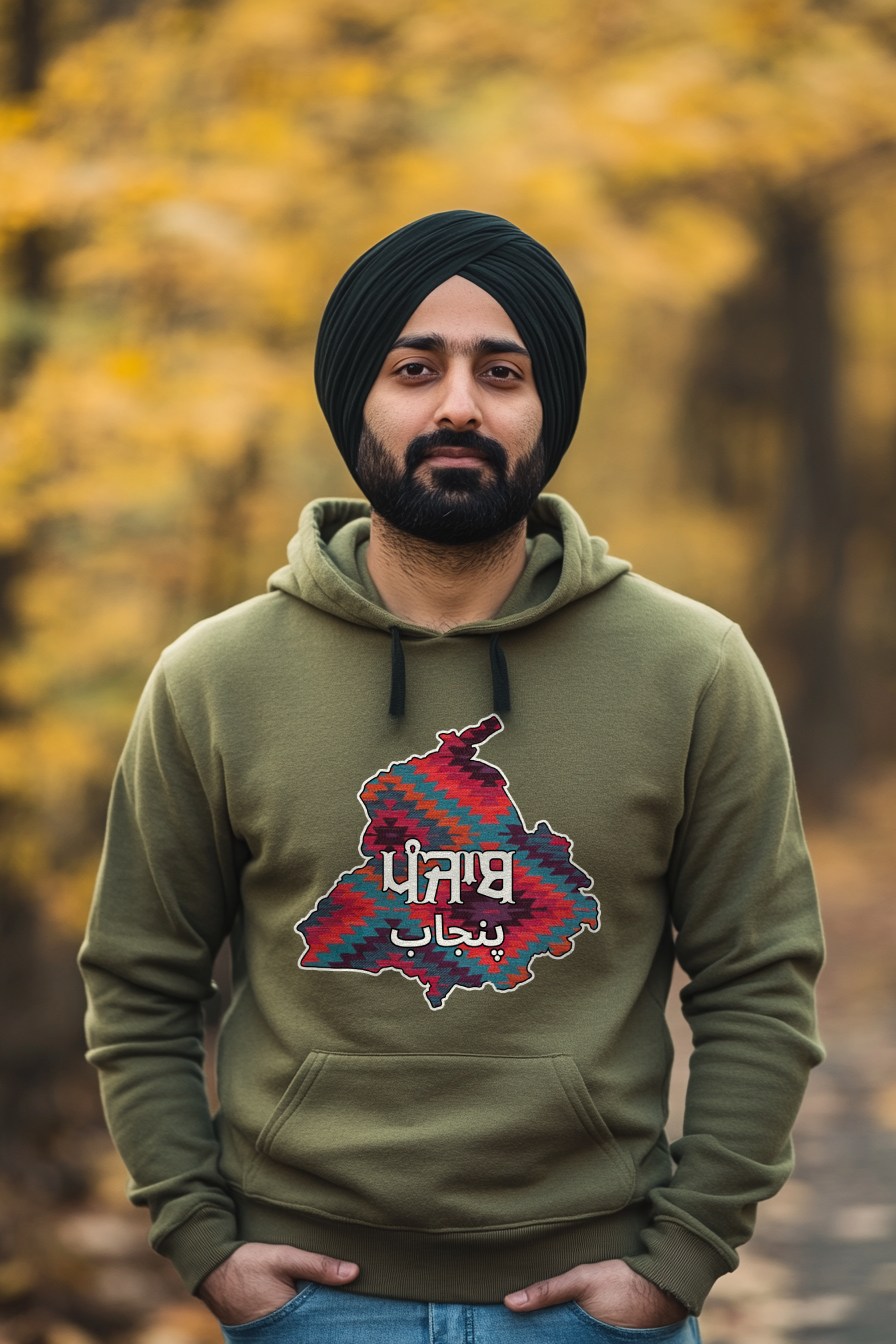 Punjab Phulkari Image Hoodie