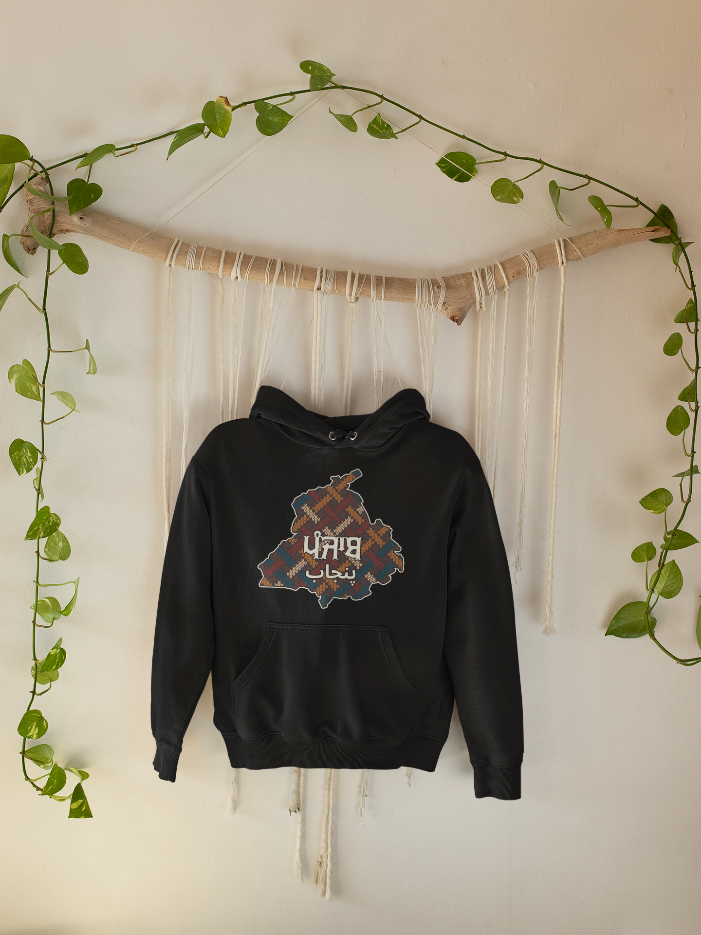 Punjab Stitched Image Hoodie
