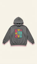 Charcoal Block Print Hoodie