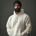 Plain Off White Hoodie