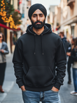 Plain Black Hoodie
