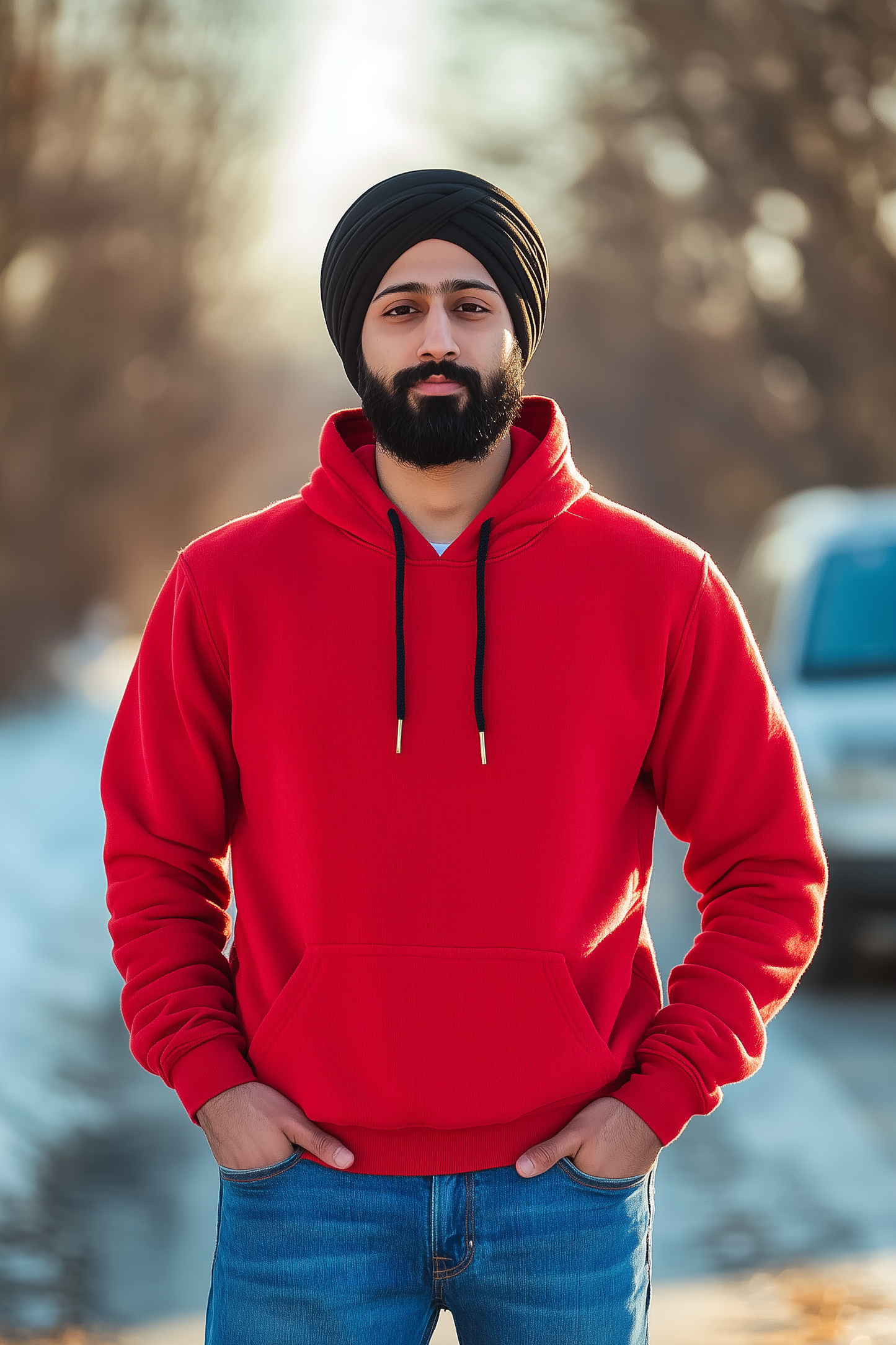 Plain Red Hoodie