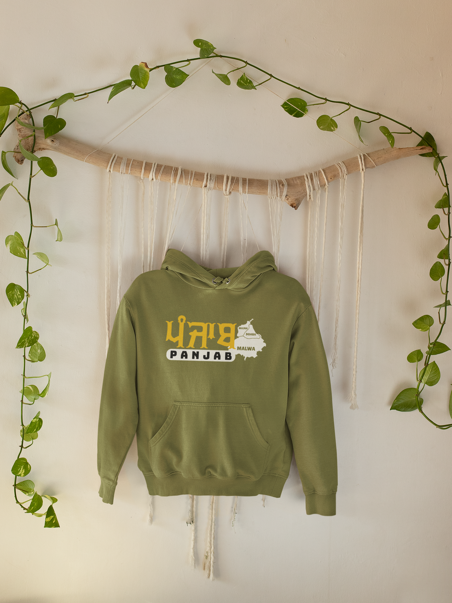 Mini Punjab Map Hoodie